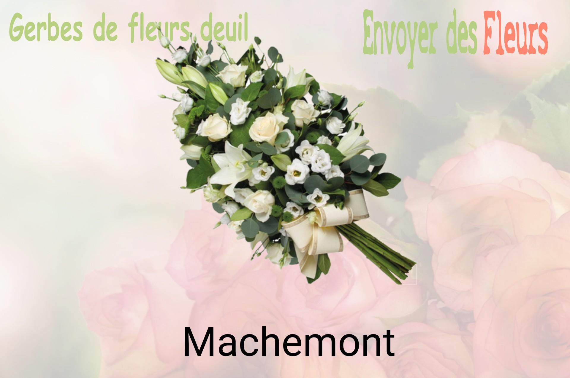 Gerbe de fleurs de deuil livrée à Machemont